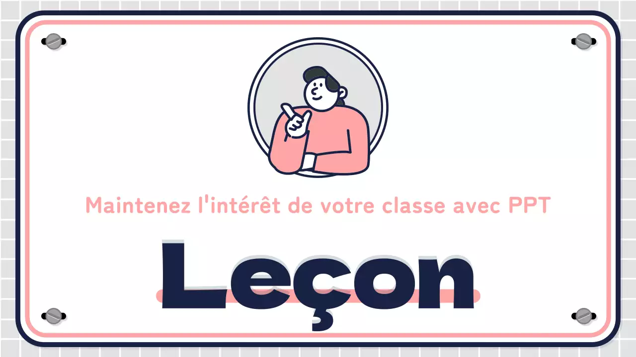 Plans de cours pour le collège avec des personnages roses et mentholés
