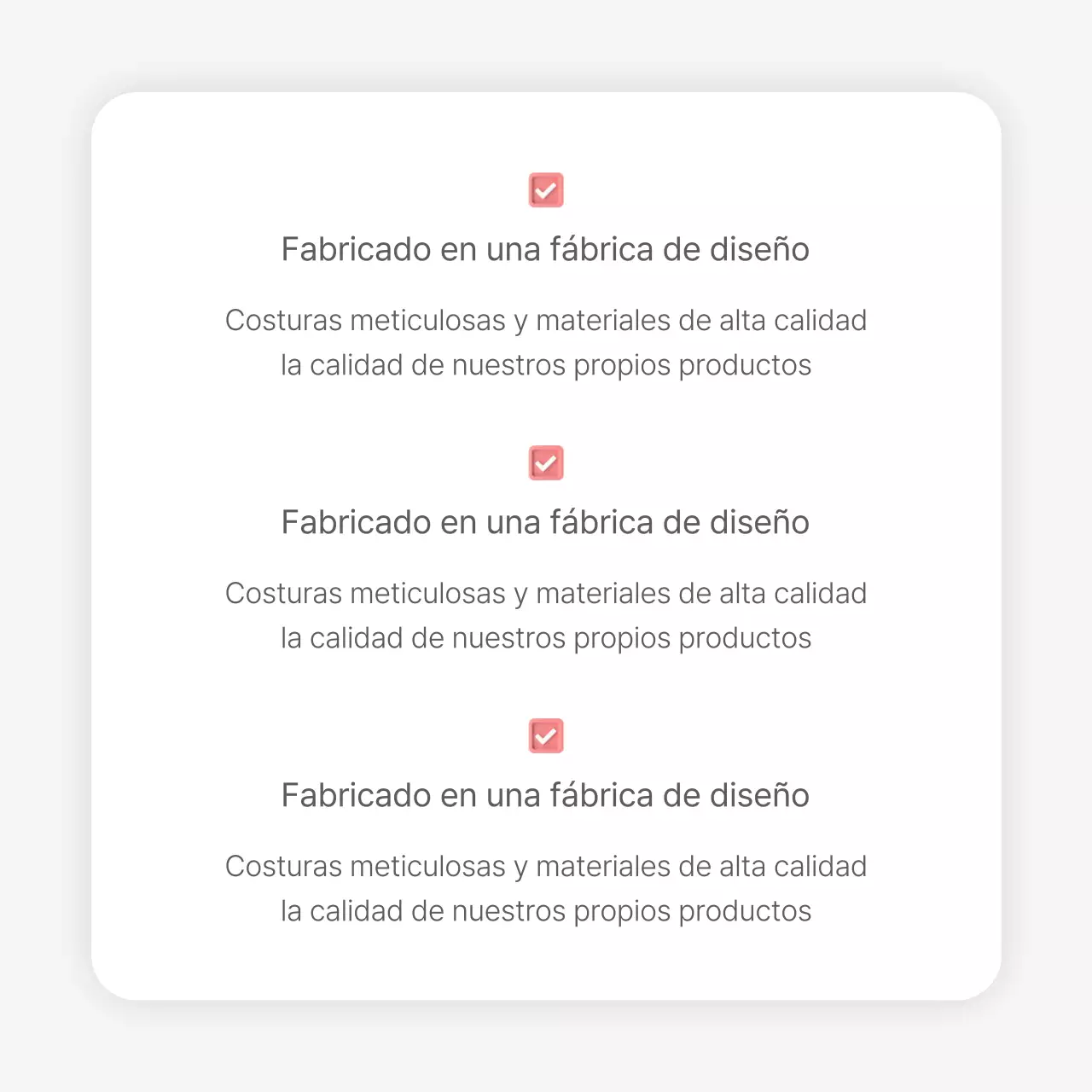 Una página de introducción o anuncio para un centro comercial de moda con un estilo sencillo de emojis blancos y grises.