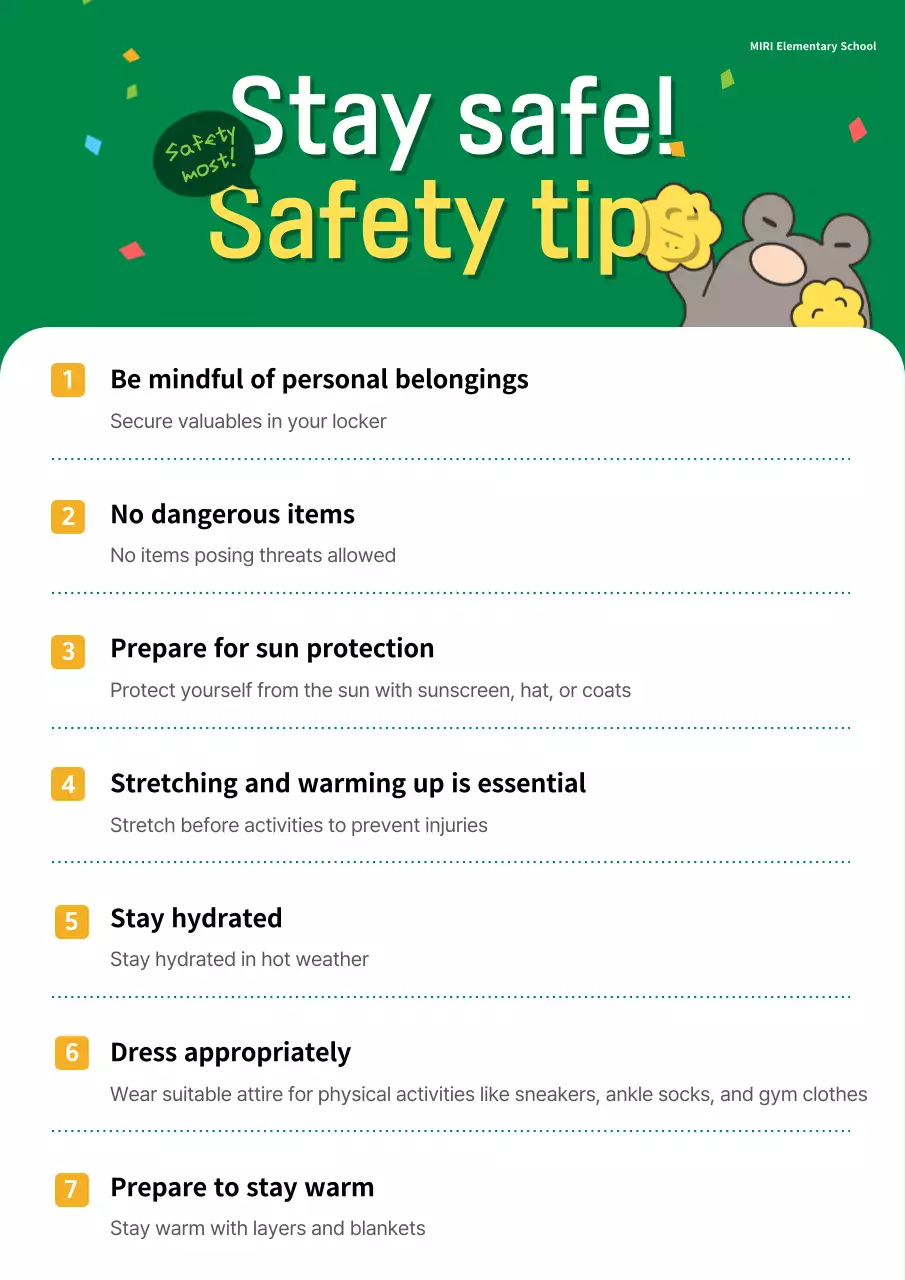 Thông báo thể thao đơn giản màu xanh