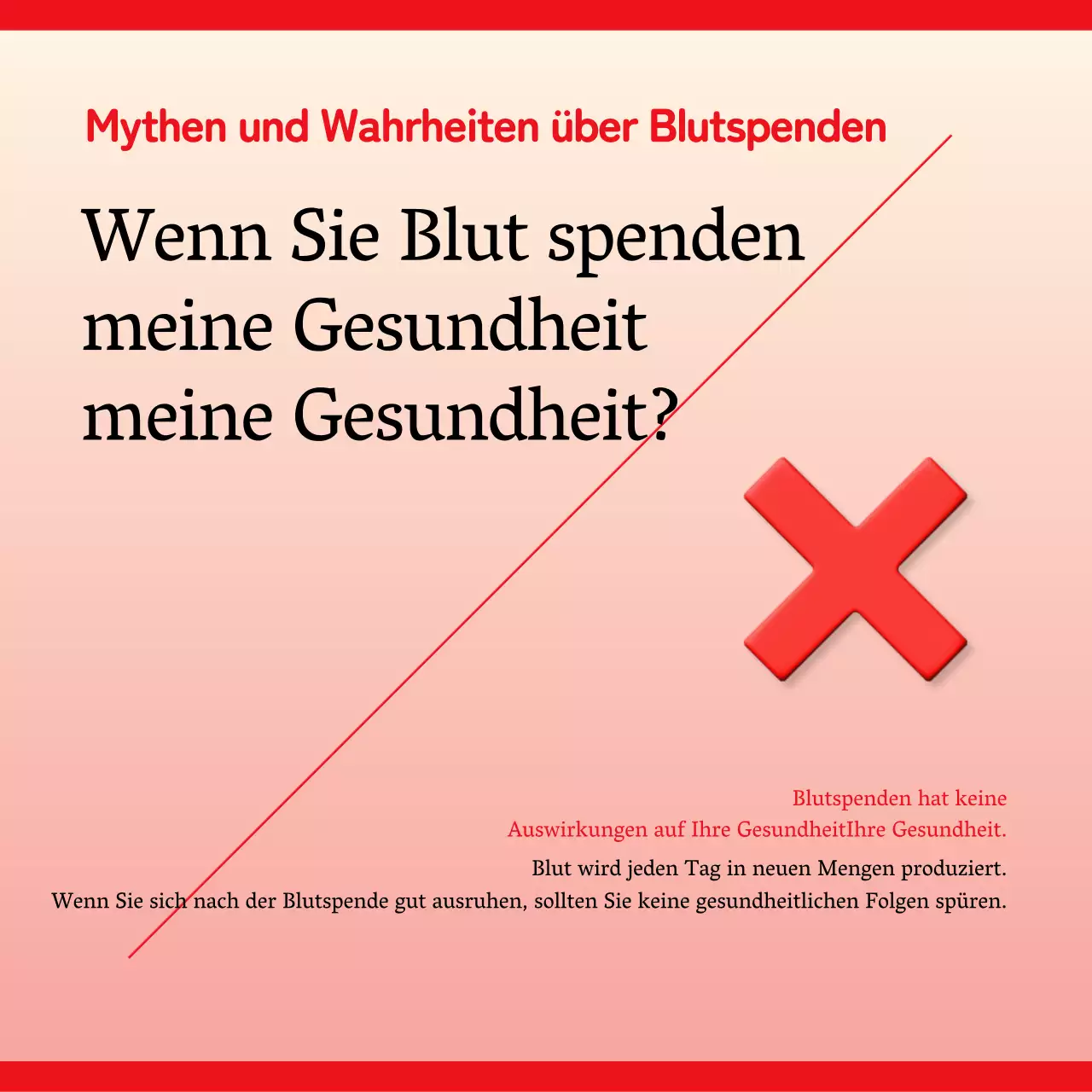 Der einfache Aufruf der Roten zum Blutspenden