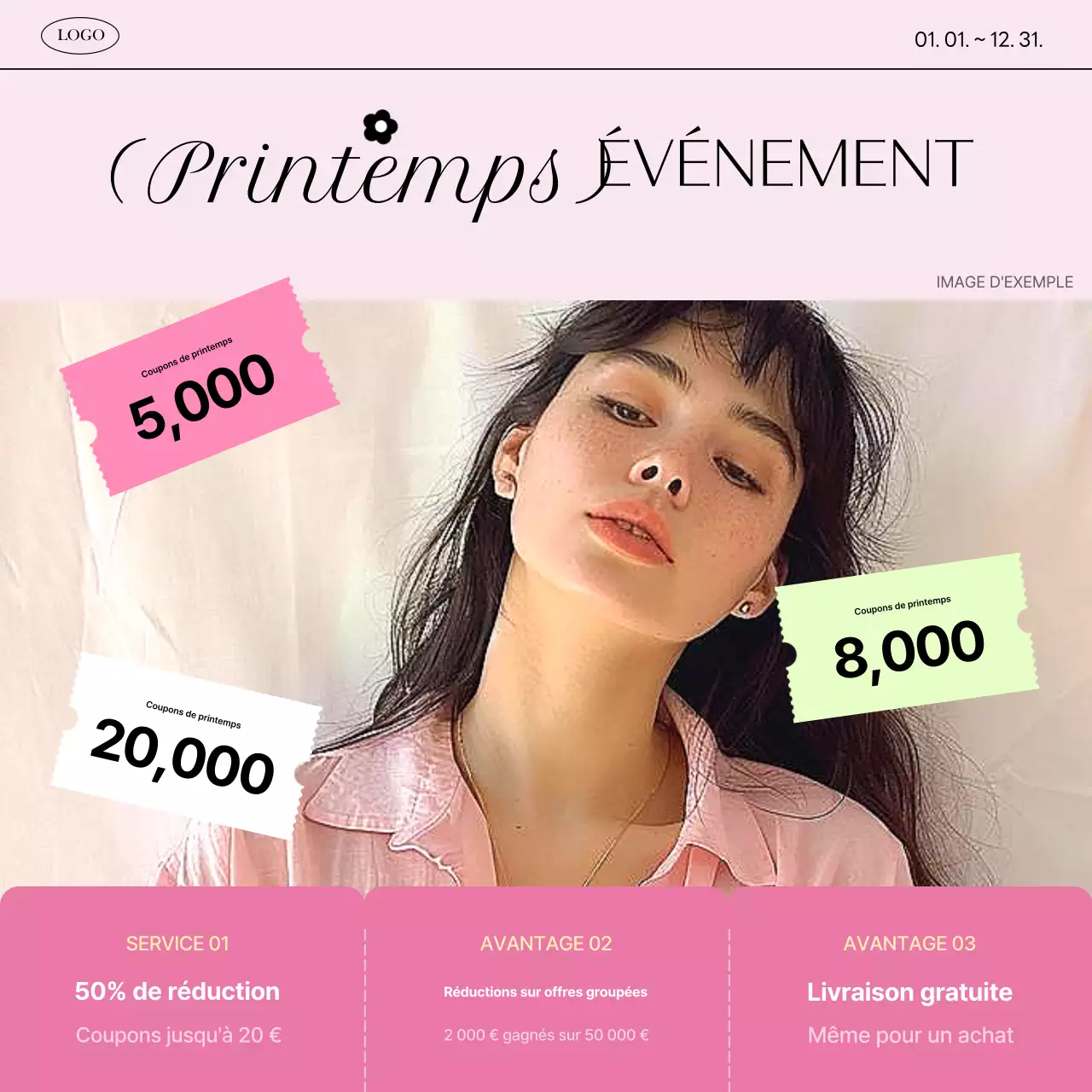 Promouvoir une couverture de mode tendance en rose