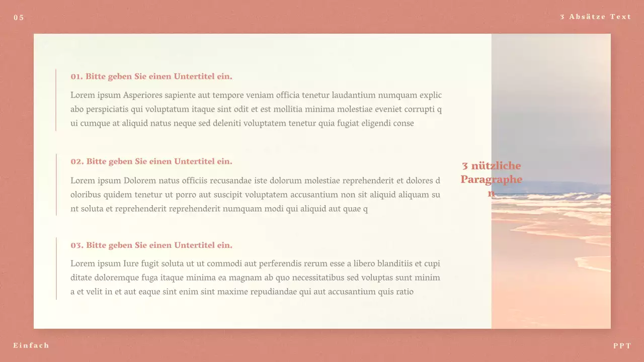 Rosa minimalistische Vorschläge für lange und kurze Beiträge