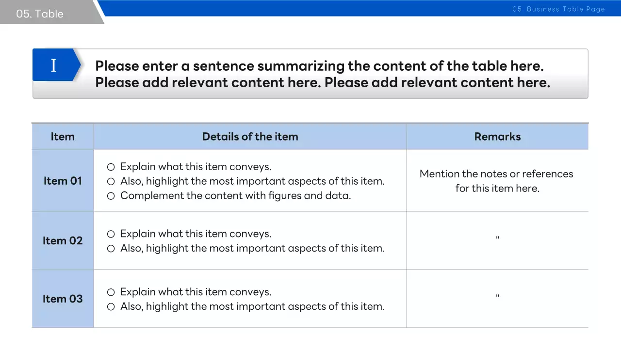 A Simple Business Strategy Report in Blue and Black