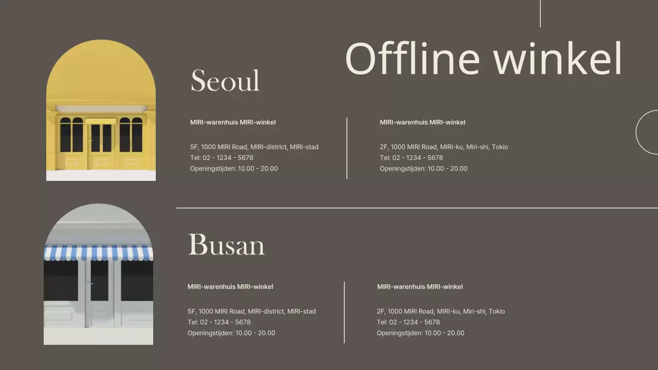 Een luxueus kleinzakelijk merk in bruin en ivoor