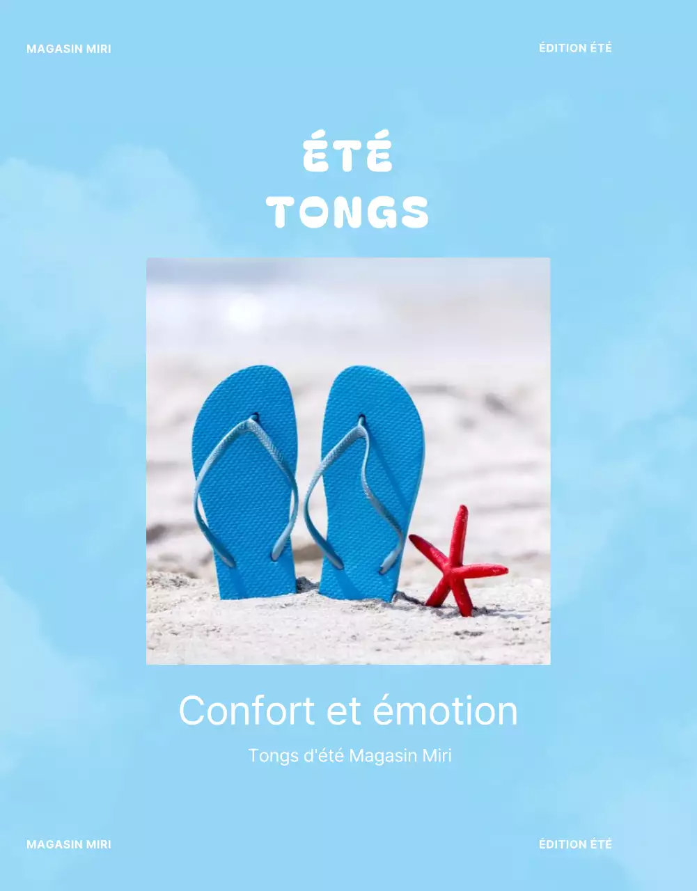 À propos des spéciaux d'été bleu simple et bleu clair