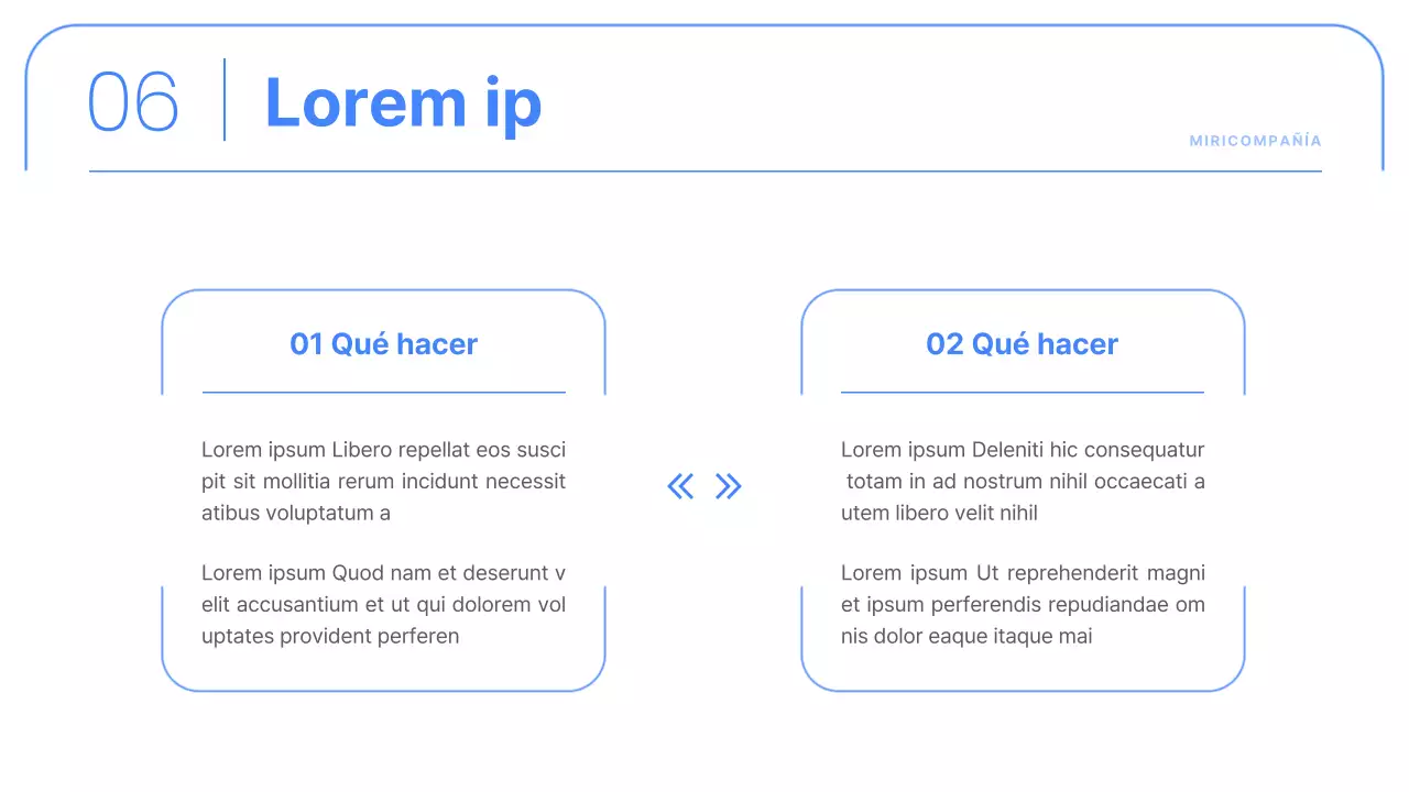 Informes corporativos sencillos en azul