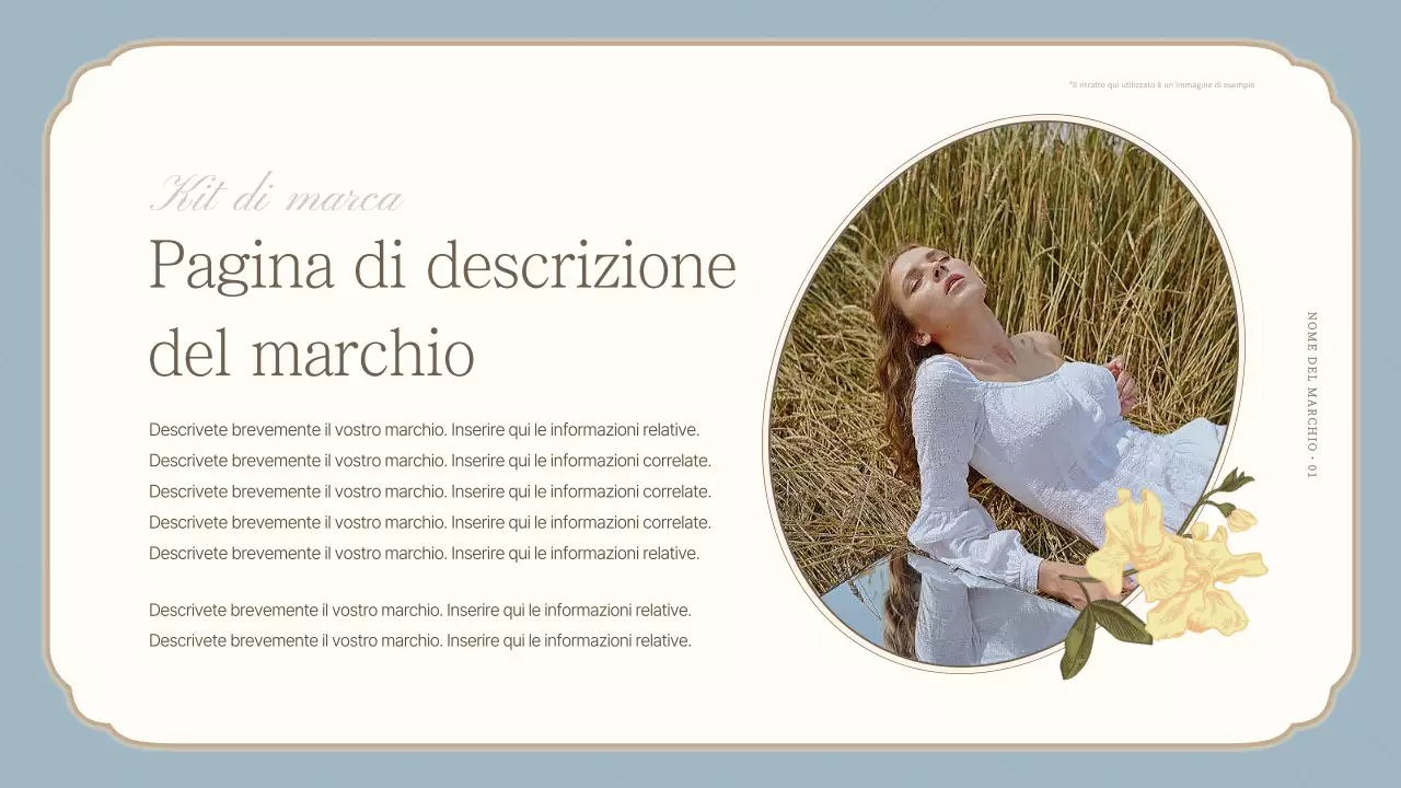 Una lussuosa dichiarazione di marca in azzurro