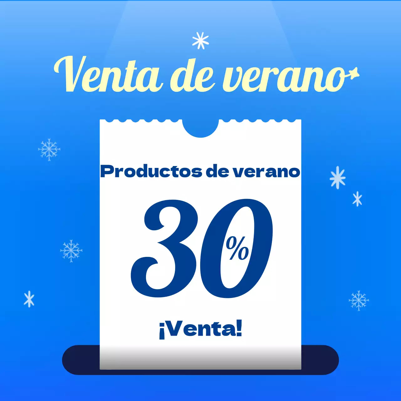 Promocione sus eventos de verano en azul
