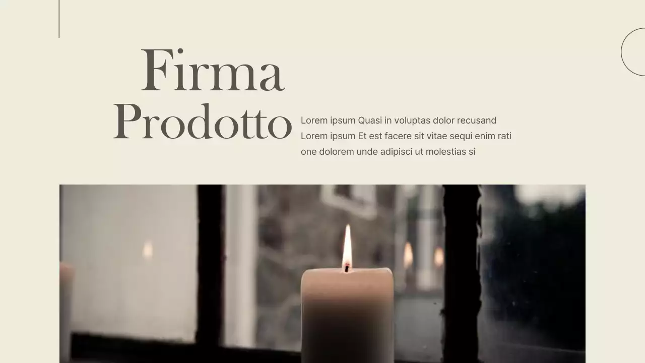 Un marchio di lusso per piccole imprese in marrone e avorio