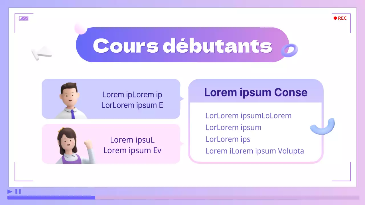 Pourpre et bleu, montage vidéo cybernétique pour promouvoir les cours d'amélioration de soi