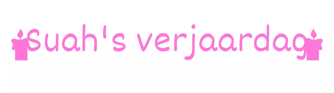 Verjaardagsontwerp met handschrift en kaarsenpictogrammen