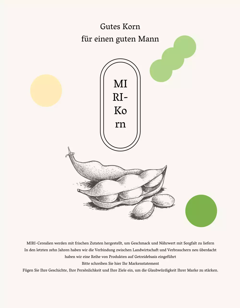 Über das beige, minimalistische Sojamilchprodukt