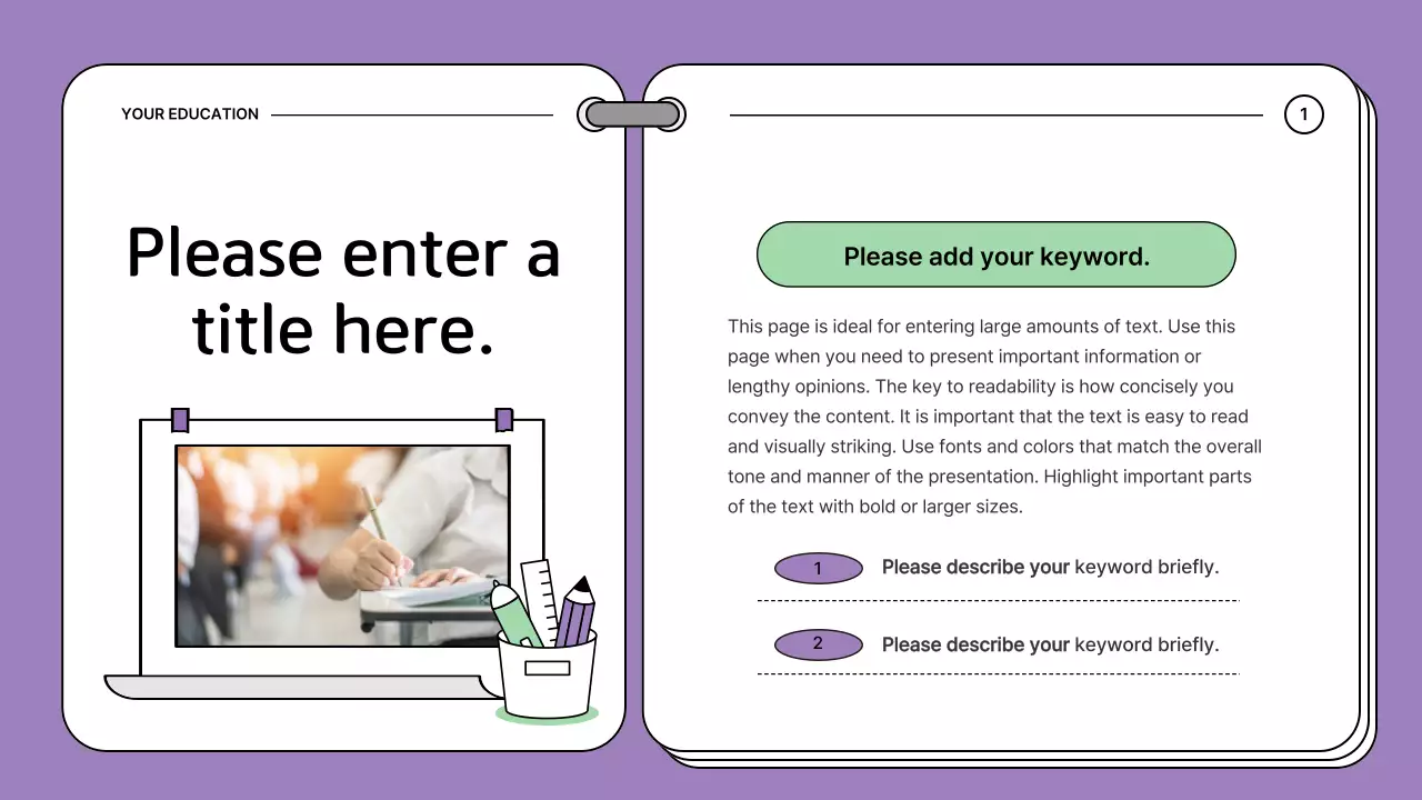 Green Modern Education Guide Presentation