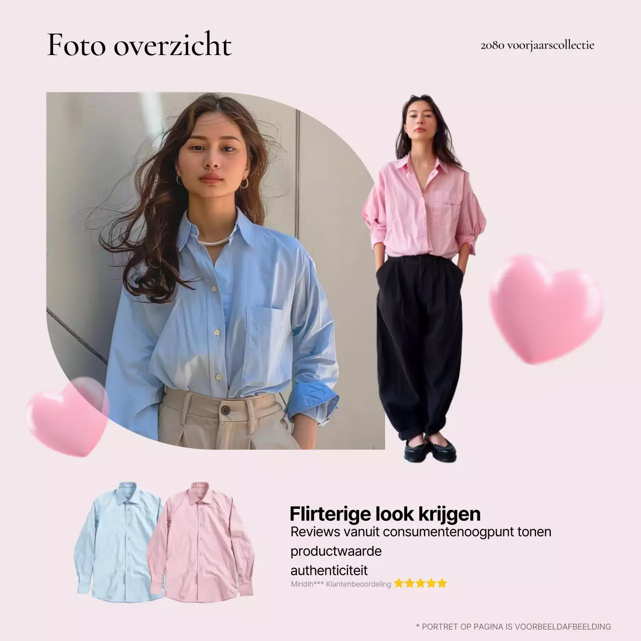 Promoot een kitscherige modereportage in roze