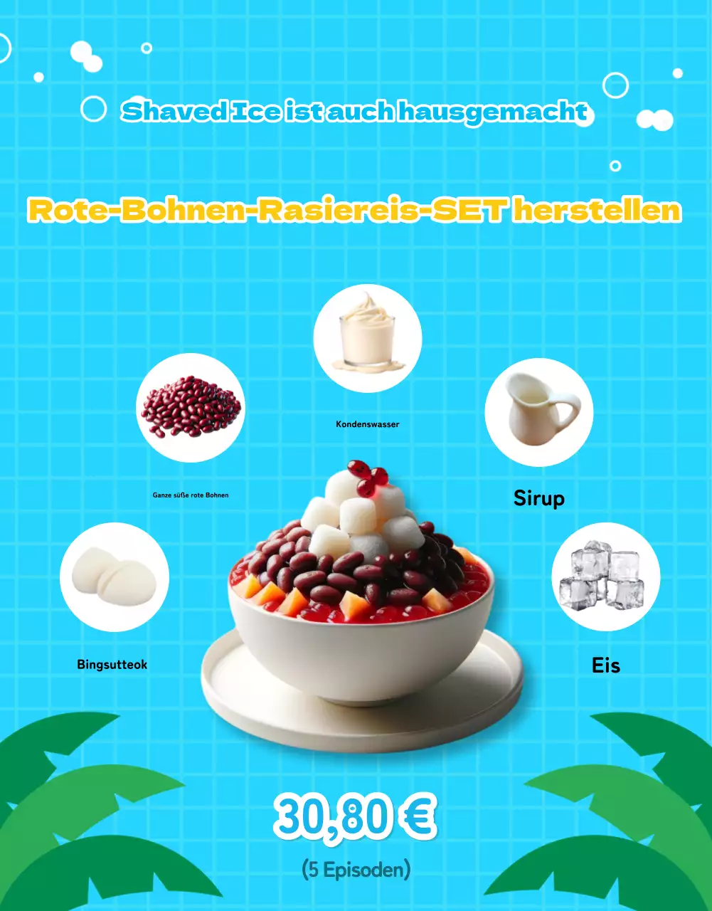 Eine hübsche Sommeraktion in Hellblau fördern