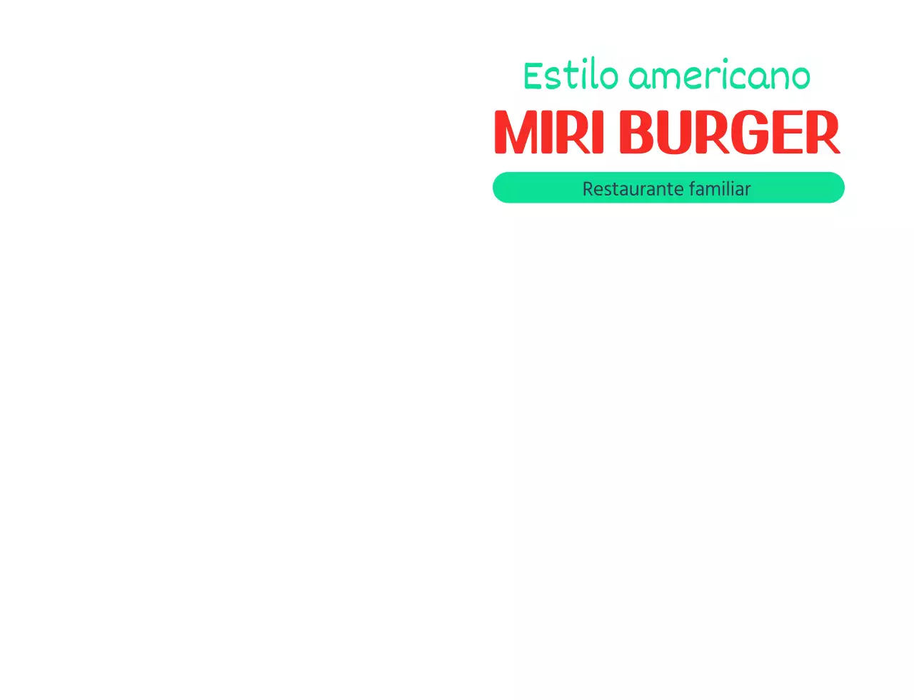 Logótipo com um carácter de hambúrguer de estilo americano