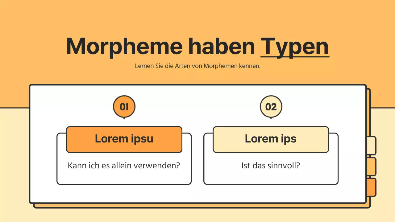 Orangefarbene und gelbe Ressourcen zur grundlegenden koreanischen Grammatik