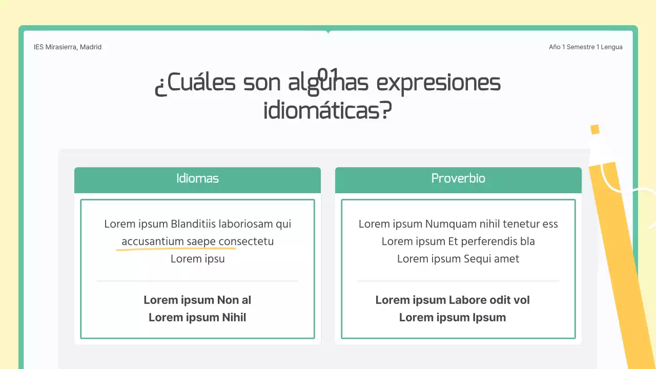 Un libro verde y amarillo: lección conceptual sobre expresiones idiomáticas coreanas en la enseñanza media