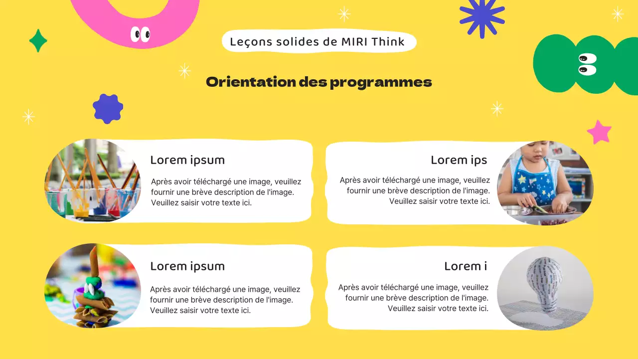 Présentation de l'atelier d'art confortable de Yellow et Violet