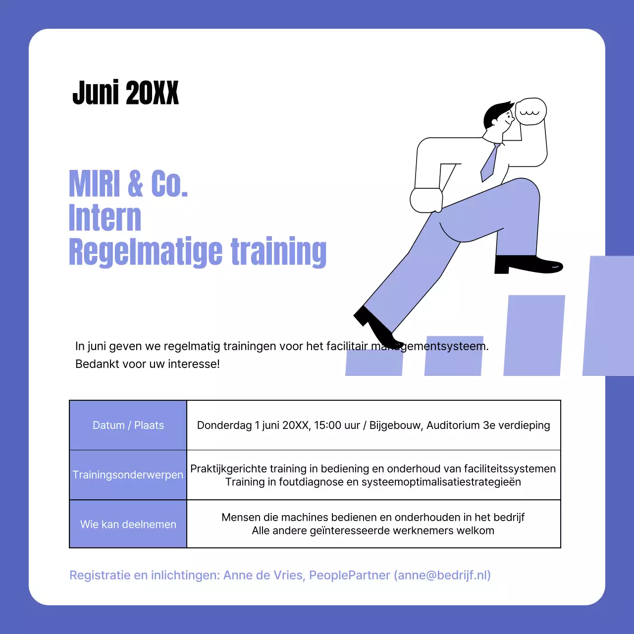 Moderne interne opleidingen in paars bevorderen