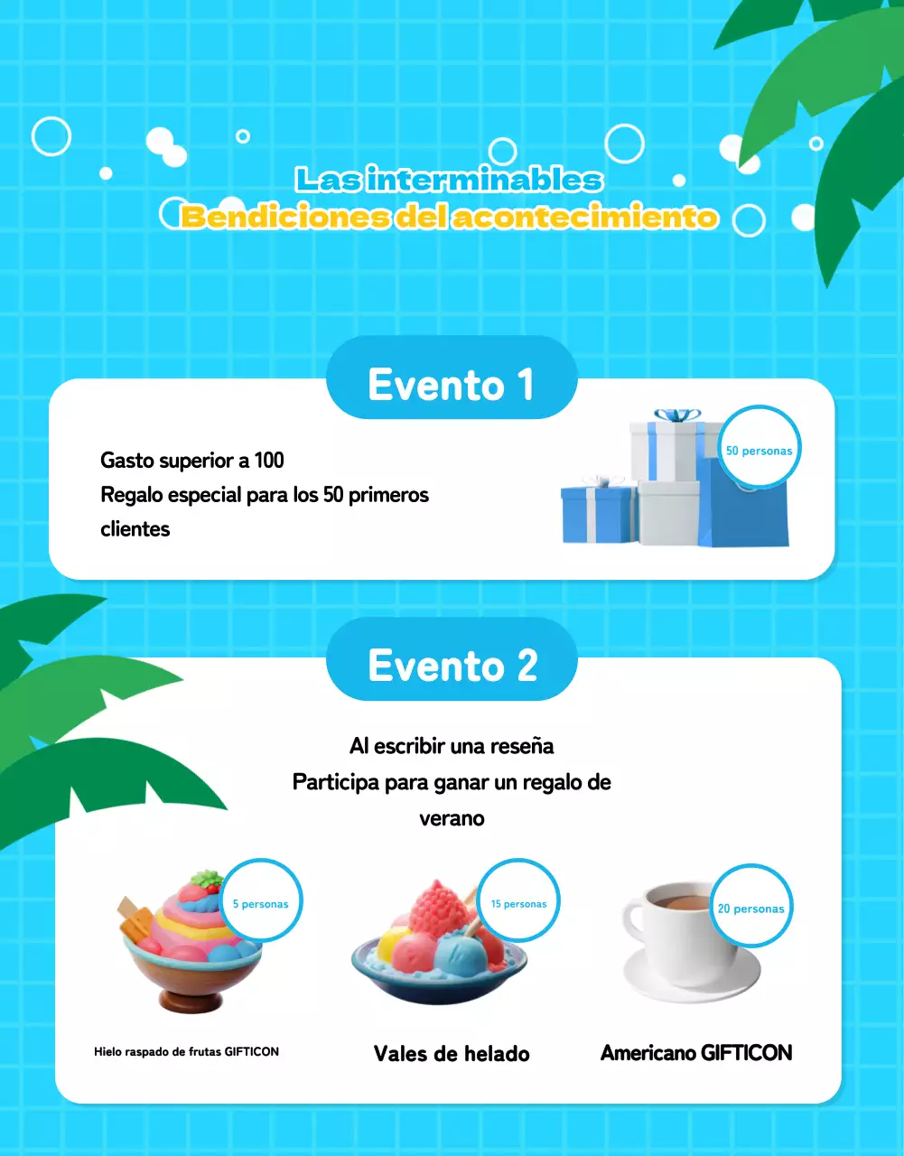 Promociona un bonito verano en azul claro