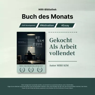 Ankündigung der Einführung eines modernen Buches in grün und khaki