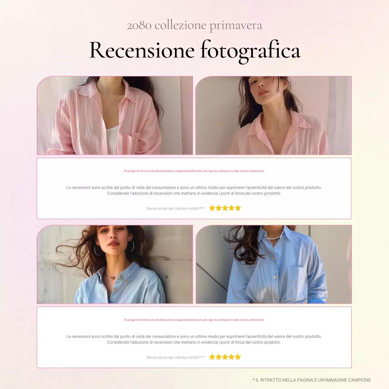 Promuovere una rassegna di moda kitsch in rosa