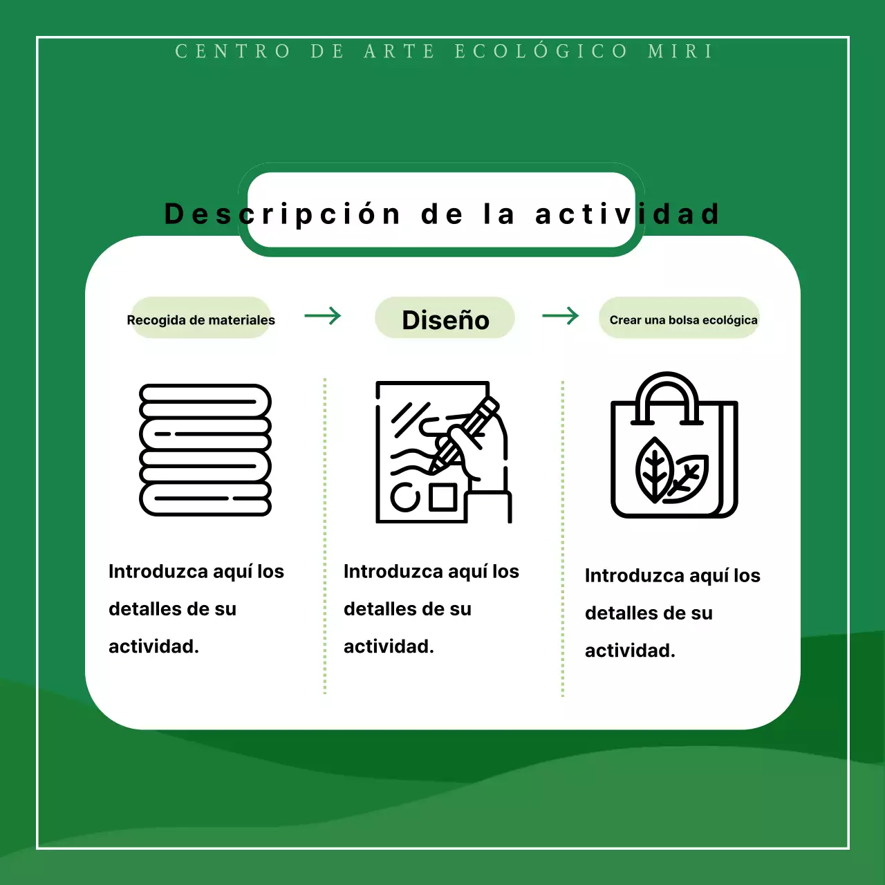 Promover experiencias de reciclaje ecológicas y minimalistas