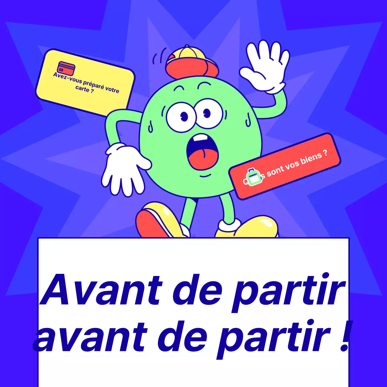 Avis d'objets trouvés dans les magasins sans surveillance, de couleur violette et fluorescente.