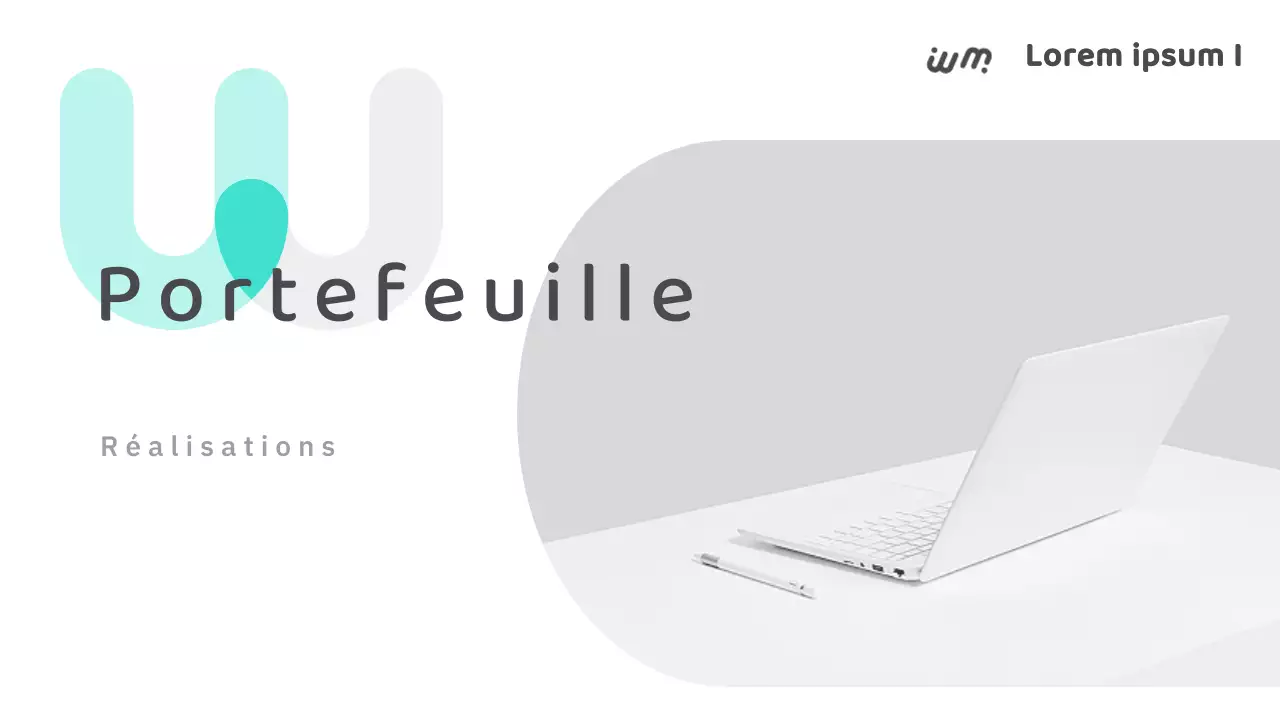 Un simple portfolio de rédacteur indépendant en blanc