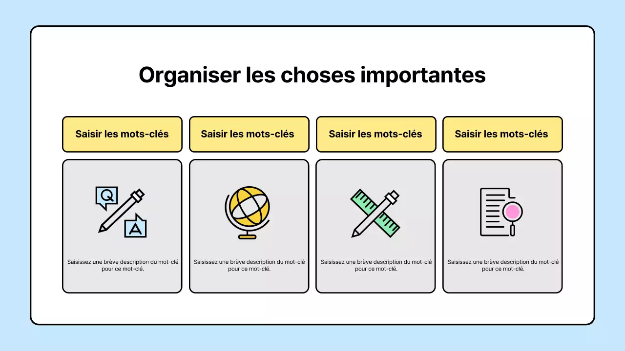 Jolies ressources scolaires jaunes et bleues