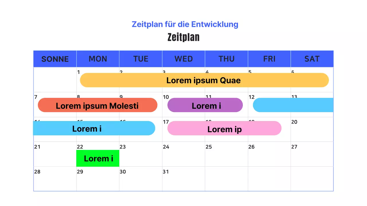Ein einfacher Projektauftrag für die Webentwicklung in Blau und Rosa