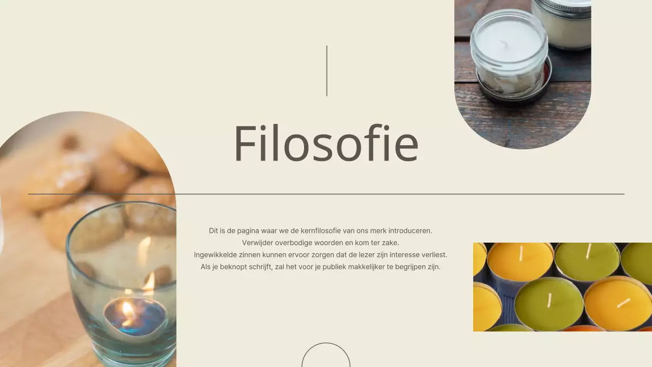 Een luxueus kleinzakelijk merk in bruin en ivoor