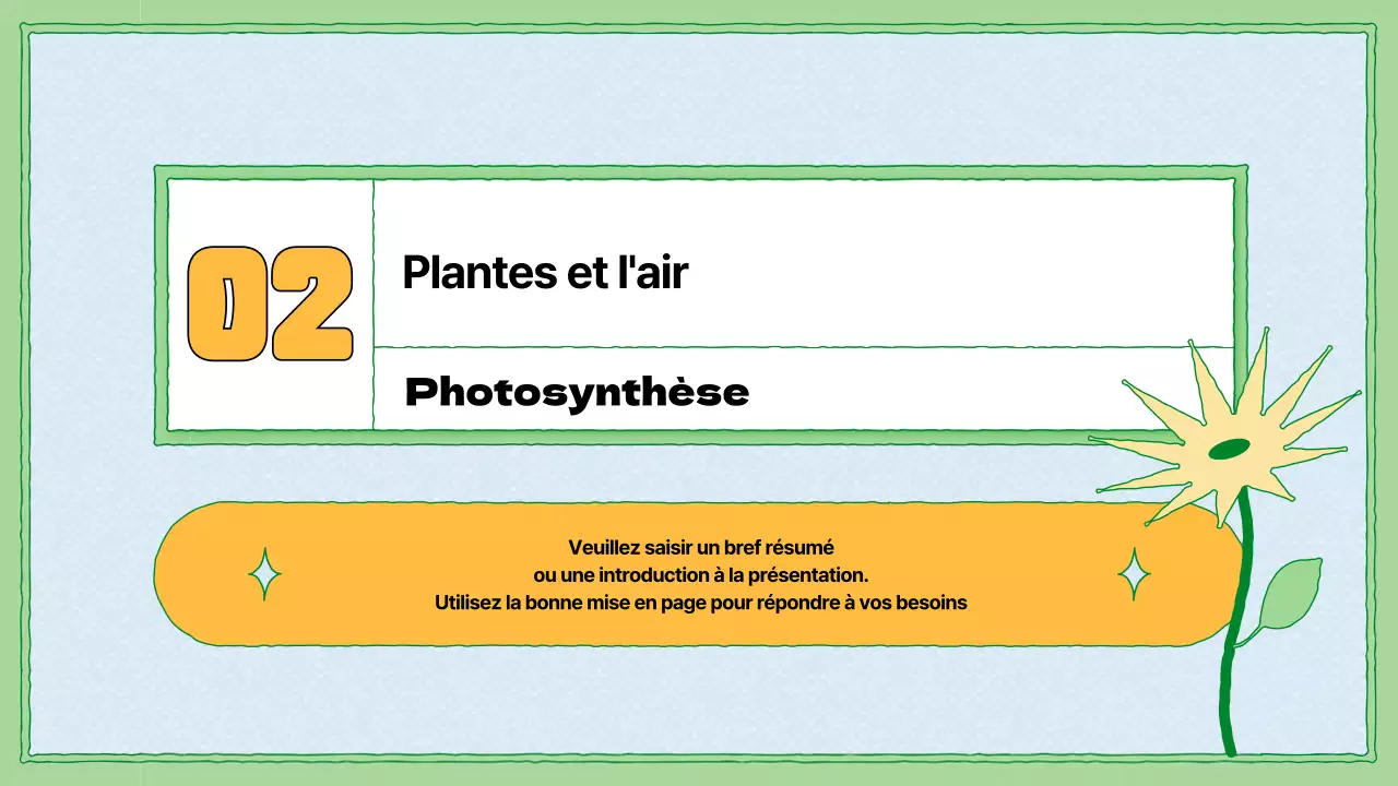 Ressources pédagogiques sur la photosynthèse en chartreuse et bleu clair