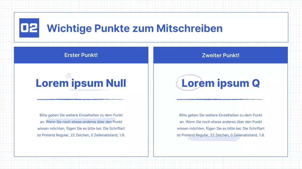 Einfache Handschriftelemente in Blau Unterrichtsressourcen