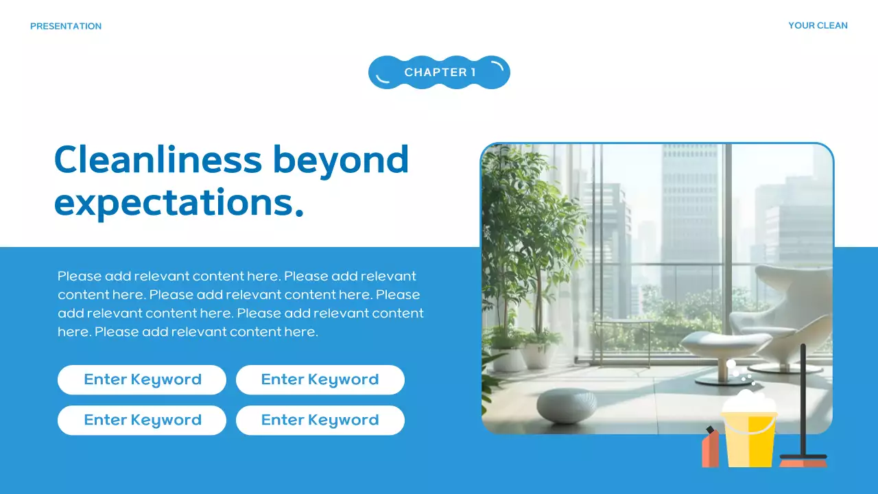 Blue Modern Cleaning Presentation