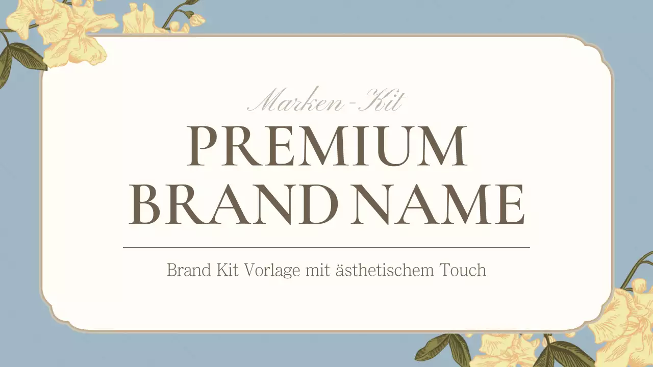 Ein luxuriöses Markenzeichen in Hellblau