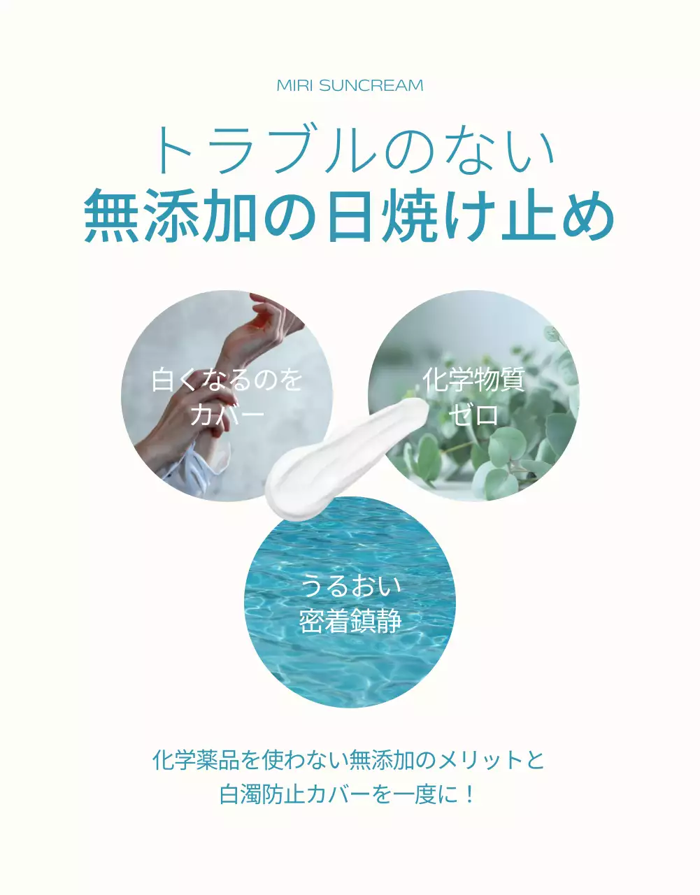 オレンジ モダン 日焼け止め ポスター 詳細ページ