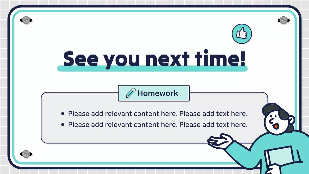 Pink Simple Class Announcement Presentation