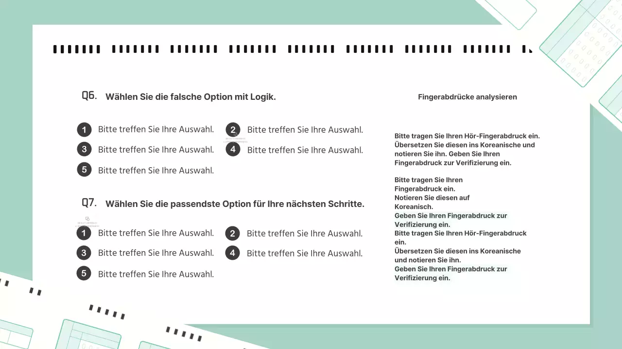 Abstrakte Ressourcen für kostenlose Englisch-Praxistests