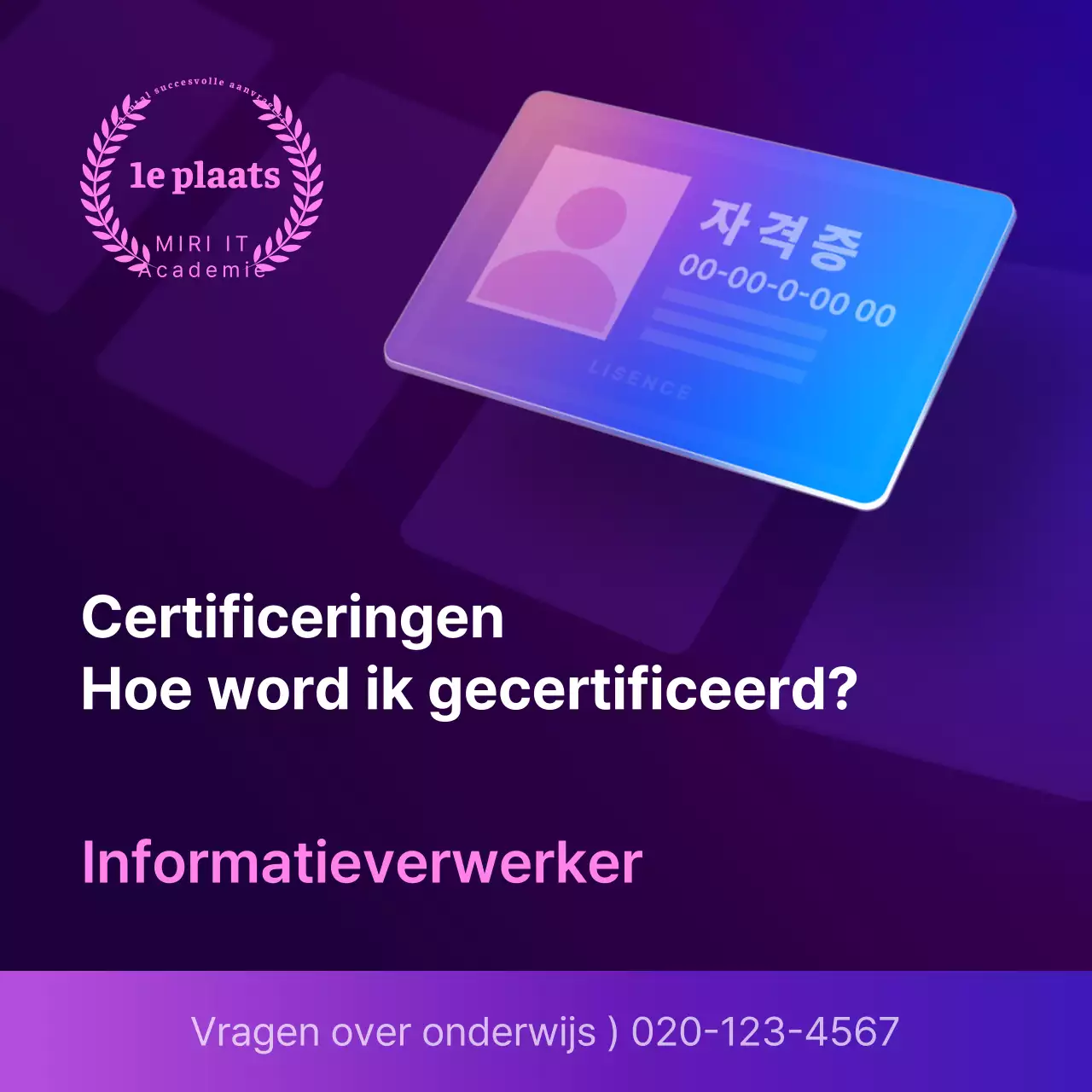 Een eenvoudige paars met zwarte kwalificatie