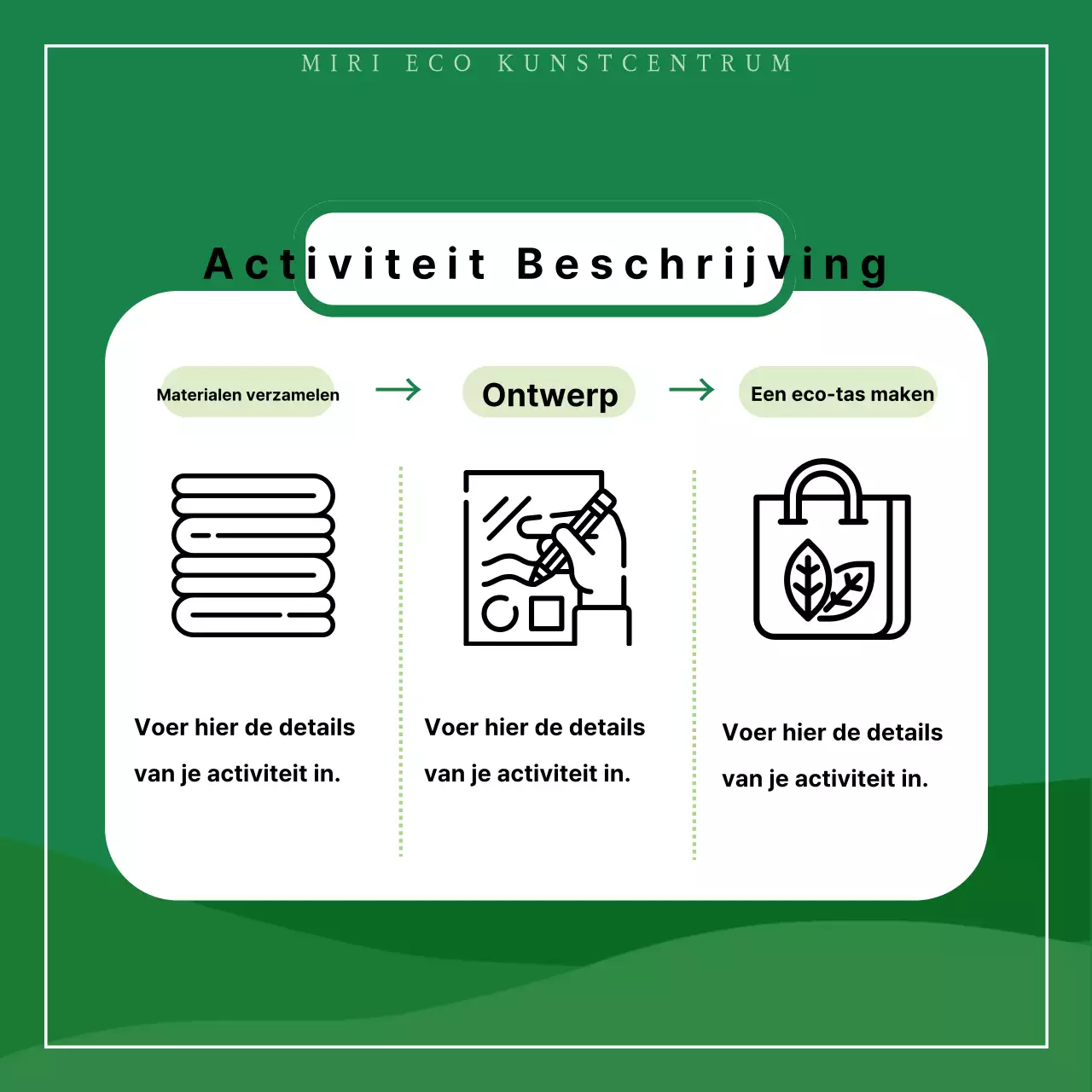 Groene, minimalistische upcycling-ervaringen bevorderen