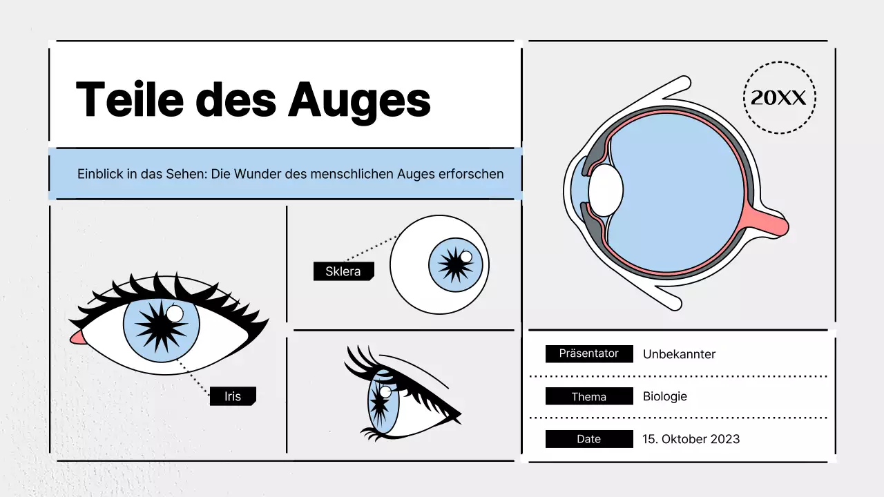 Förderung der modernen Wissenschaft in Hellblau und Grau