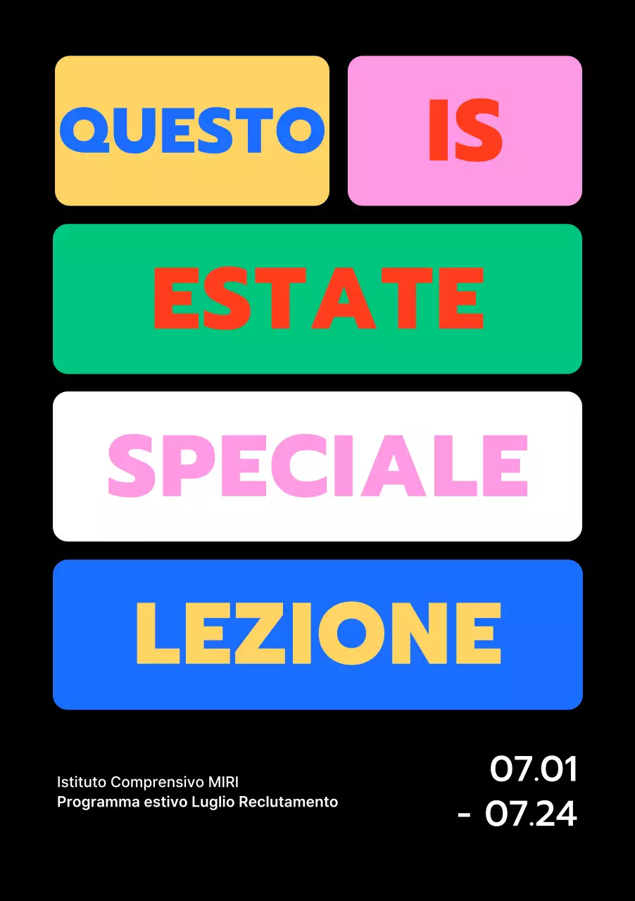 Disegni con riquadri di colore diverso per evidenziare le frasi