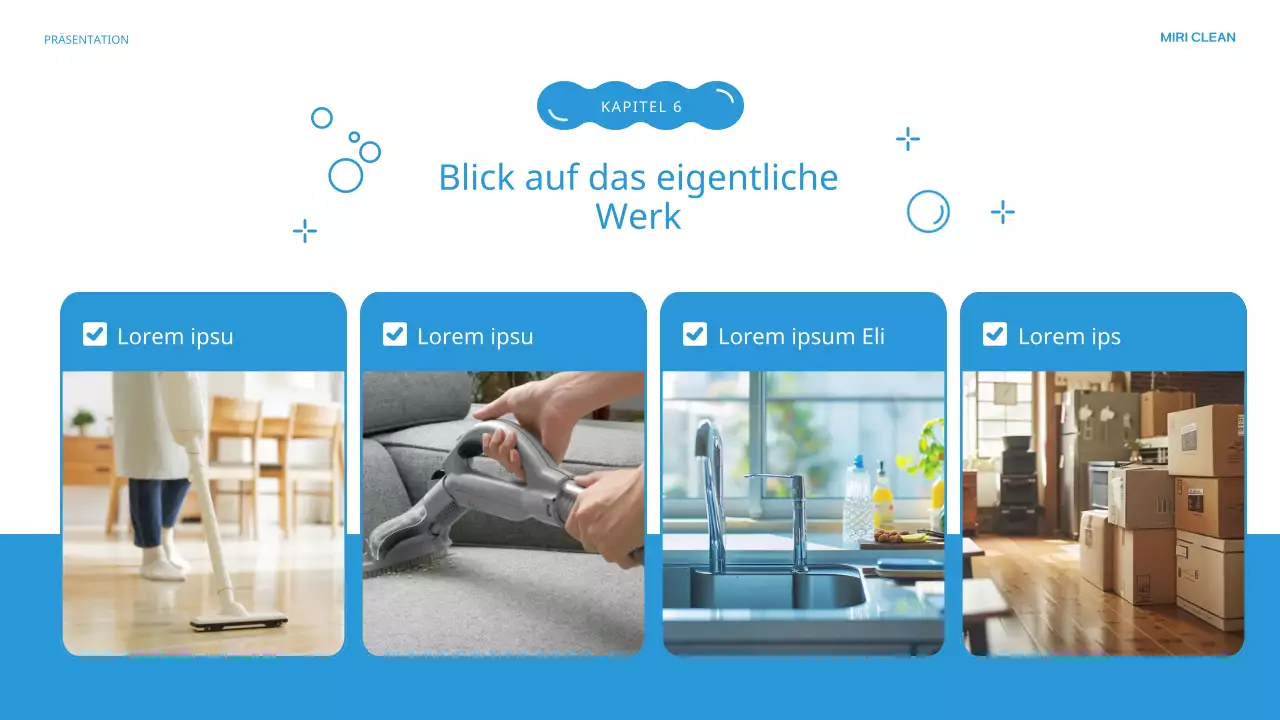 Blue's lovely Reinigungsagentur Einführung