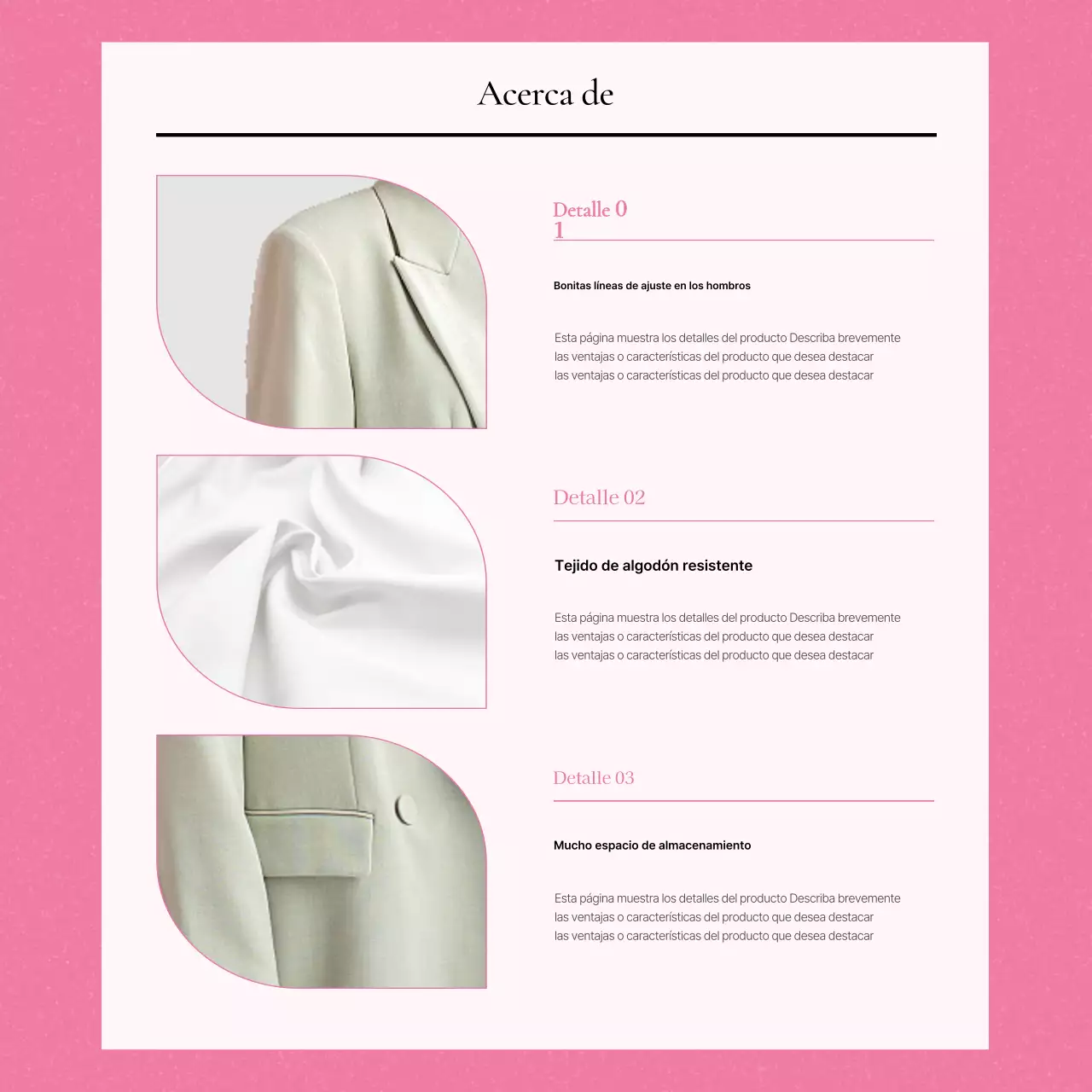 Promover descripciones de productos de moda kitsch en amarillo y rosa