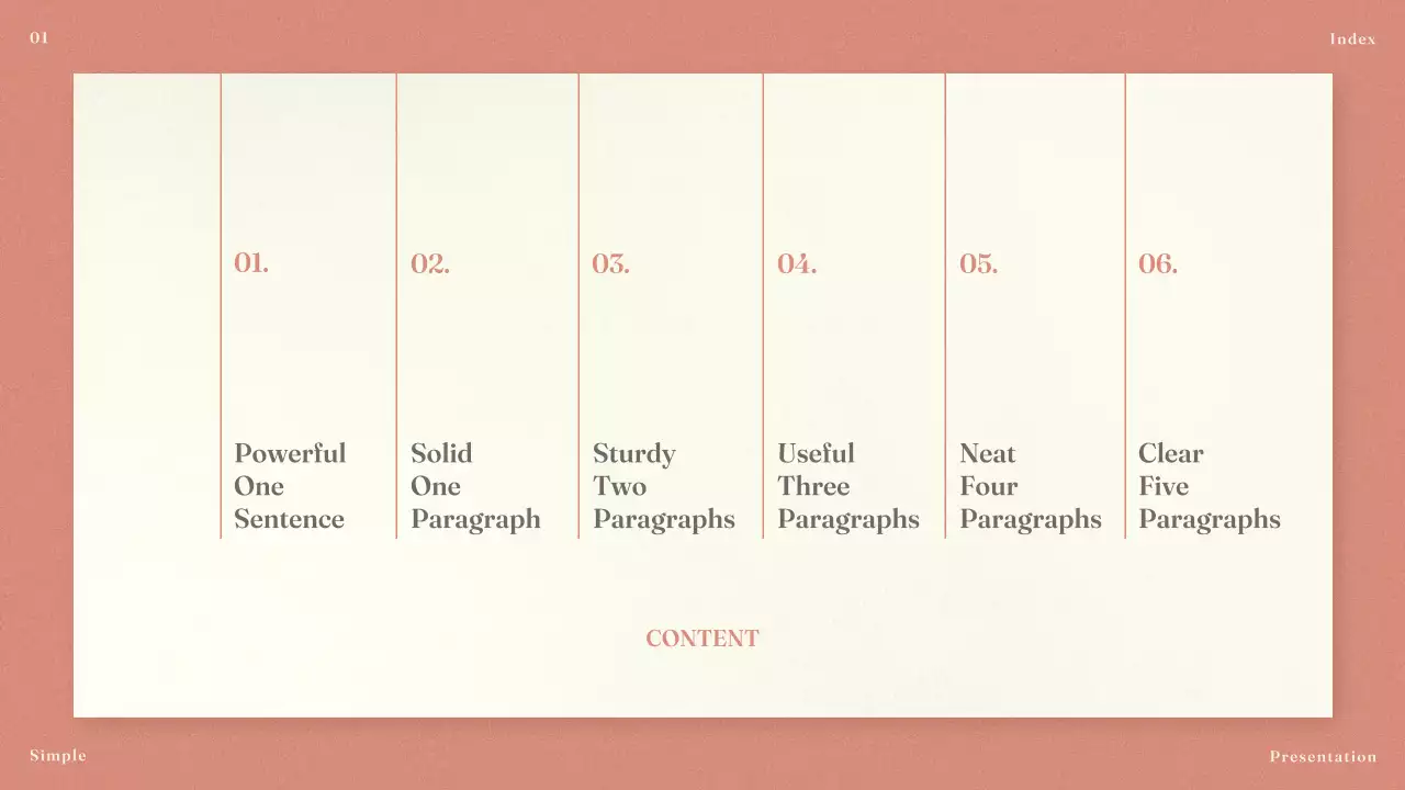 Coral Simple Template Presentation