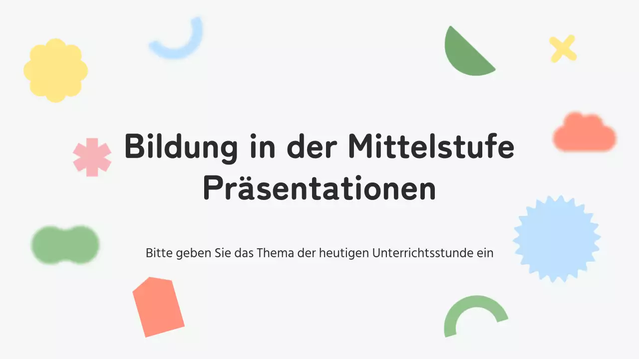 Der graue, gemütliche Schullehrer Unterrichtsplan