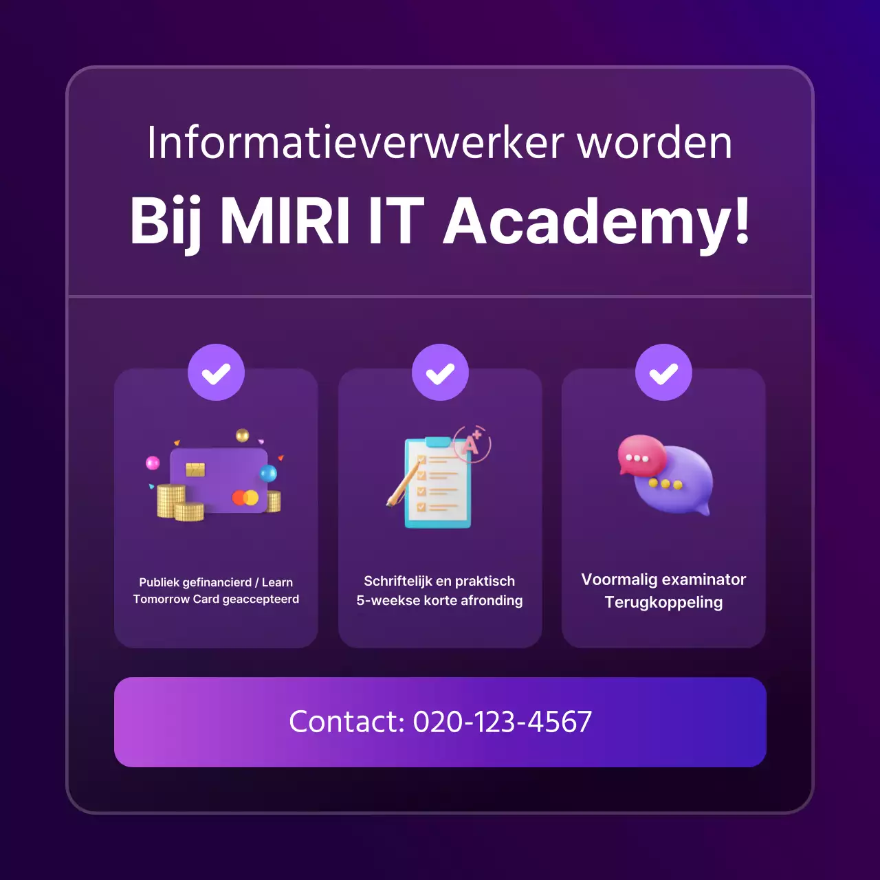 Een eenvoudige paars met zwarte kwalificatie