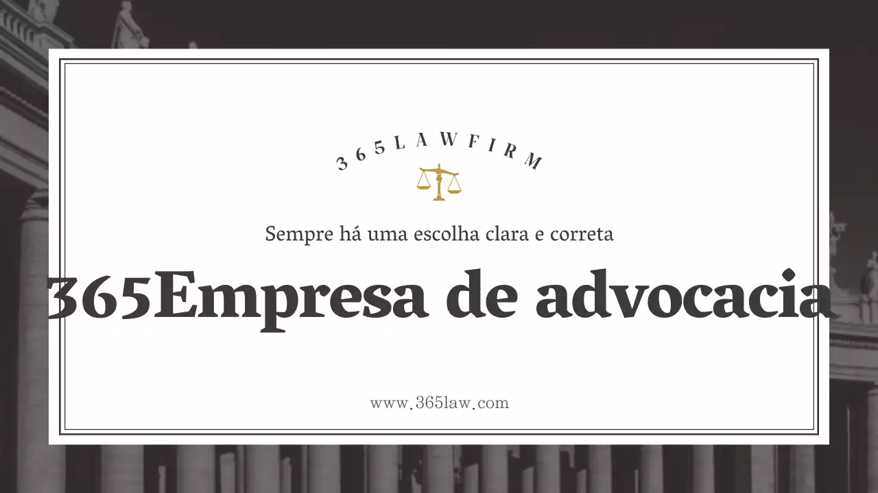 Perfil de empresa de um escritório de advogados simples, castanho e branco